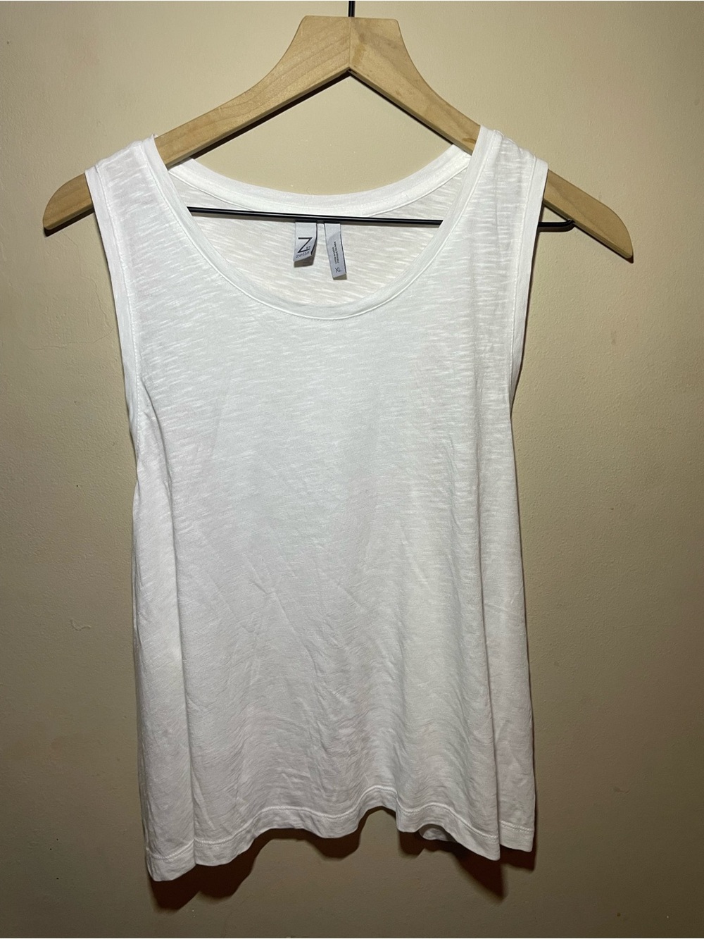 Zella White Women's Tank Top Cotton Workout XL